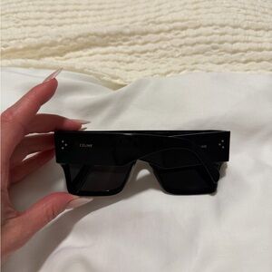 Celine 60MM Flat Top Black Sunglasses